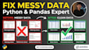 do data cleaning, preprocessing, and eda using python pandas