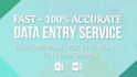 do accurate data entry and copy