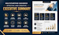 design a one pager report, template