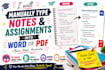manually type notes and assignments into word or PDF