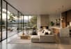 design realistic living room interior and 3d rendering