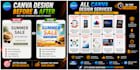 design canva social media posts and banners