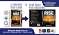 convert ai generated book cover into editable KDP print ready file