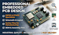 do embedded esp32 stm32 pcb design, schematic layout and gerber files