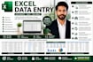 do accurate excel data entry, copy paste, web research and excel formatting