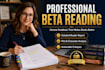 professional beta reading, manuscript feedback, critiques, beta reader reports