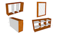 create woodworking plans and cut list for TV stands, wardrobes and cabinets