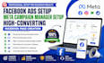 do facebook ads setup mata campaign manager create high converting fb page