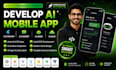 develop ai mobile app, flutter android ios app, ai chatbot, ai agent and ai saas