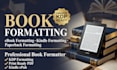 do book formatting, paperback and kindle ebook formatting