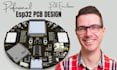 design professional esp32 pcb with wifi, bluetooth and schematic and enclosure