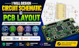 create pcb design, schematic, and gerber files