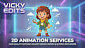 create high quality 2d animation and custom character design