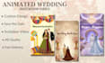 create an animated wedding invitation video
