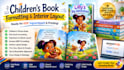 do interior book layout formatting children picture book paperback cover design