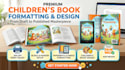 do interior children book layout formatting paperback kids ebook cover design