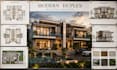 create luxury villa 3d rendering and modern duplex visualization