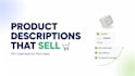 write and rewrite selling SEO product descriptions