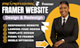 do modern framer website design, framer landing page as a framer developer
