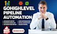 setup gohighlevel CRM pipeline workflow automation jobber zapier integration