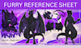 create furry reference sheet fursona character design nsfw furry art character