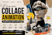 create collage animation vox style explainer video lyric video motion graphics
