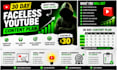 create a 30 day faceless youtube content plan