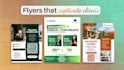 design event or business posters and flyers that include a qr code