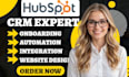 setup hubspot onboarding api website integration sales sequences and automation