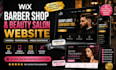 wix barber shop website , beauty salon website, landing page website