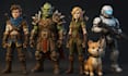 custom 3d low poly character, stylized character model for game and 3d printing
