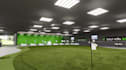 design indoor putting course,golf simulation,sports facility interior,3d layout