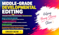 provide developmental editing for your middle grade fiction