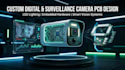 design custom digital, surveillance, camera pcb, led lighting and embedded