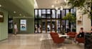 function hotel reception space,hospitality lobby design,bar interior render, 3ds