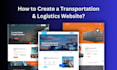 design logistics trucking dispatch freight and cargo website