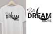 create minimalist typhography and custom t shirt design illustration