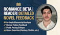 beta read your romance novel with detailed reader feedback