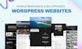 optimize wordpress website speed, boost performance, fix issues, maintenance