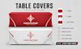 design custom tablecloth, table cover, table runner and stretch cover