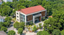 remodel 3d kindergarten exterior,preschool concept design,school facility render