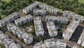 render 3d property development,apartment complex,housing estate,cgi central park