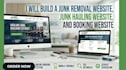 build a junk removal website, junk hauling website, and booking website
