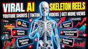 create dr data style ai skeleton animation videos