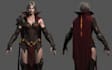 create ue5 modular fab character armor rig 3d game asset mmorpg armor animation
