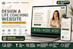 design a life coaching website with lead generation