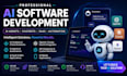 develop custom ai software ai agents chatbots saas app ai mobile app integration