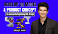 design product concept development, sketches for manufacturing and prototyping