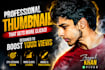 design professional youtube thumbnails with high CTR