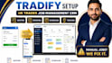 tradify setup job management CRM quoting invoicing scheduling tracking